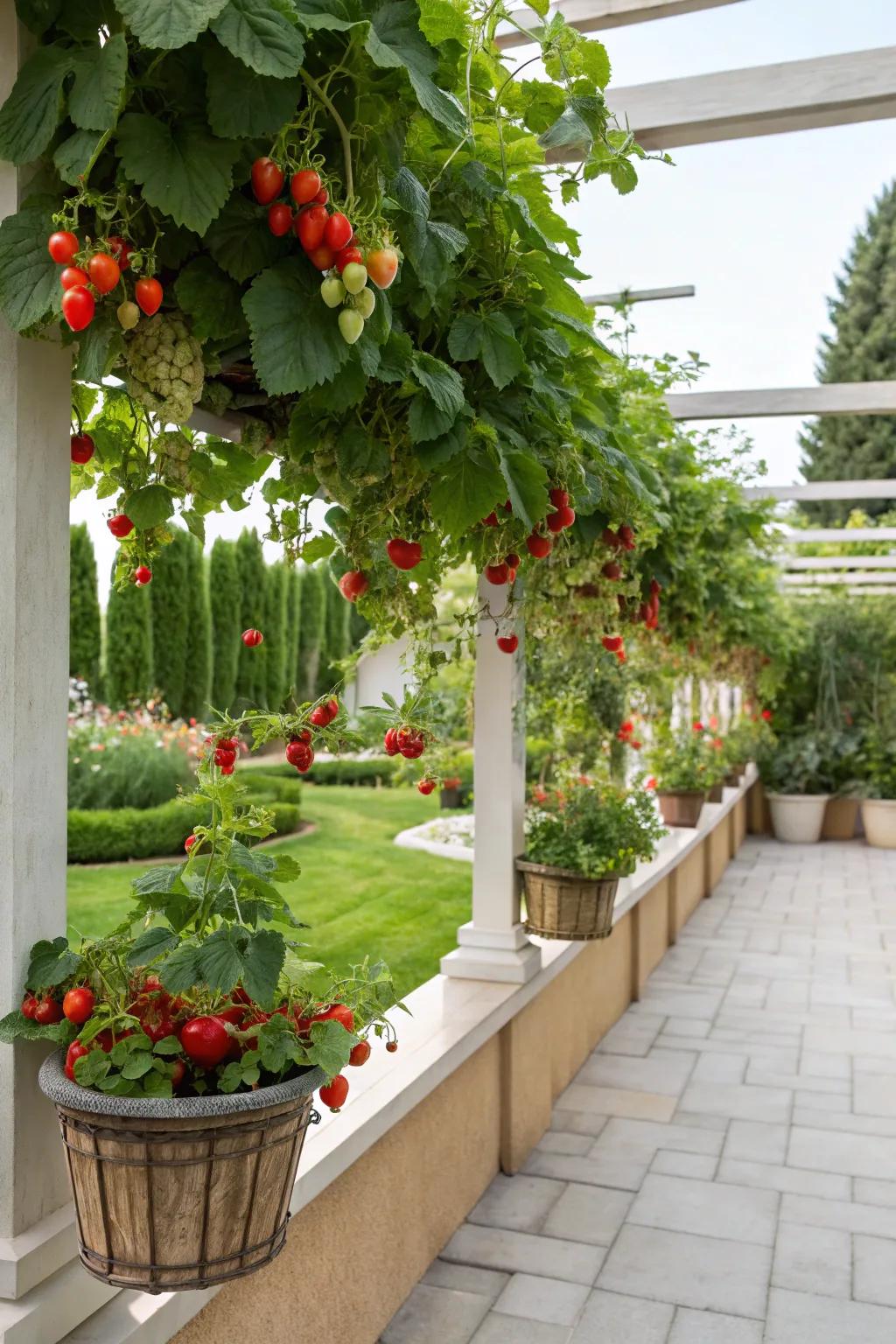 Enjoy fresh pickings with edible planters.