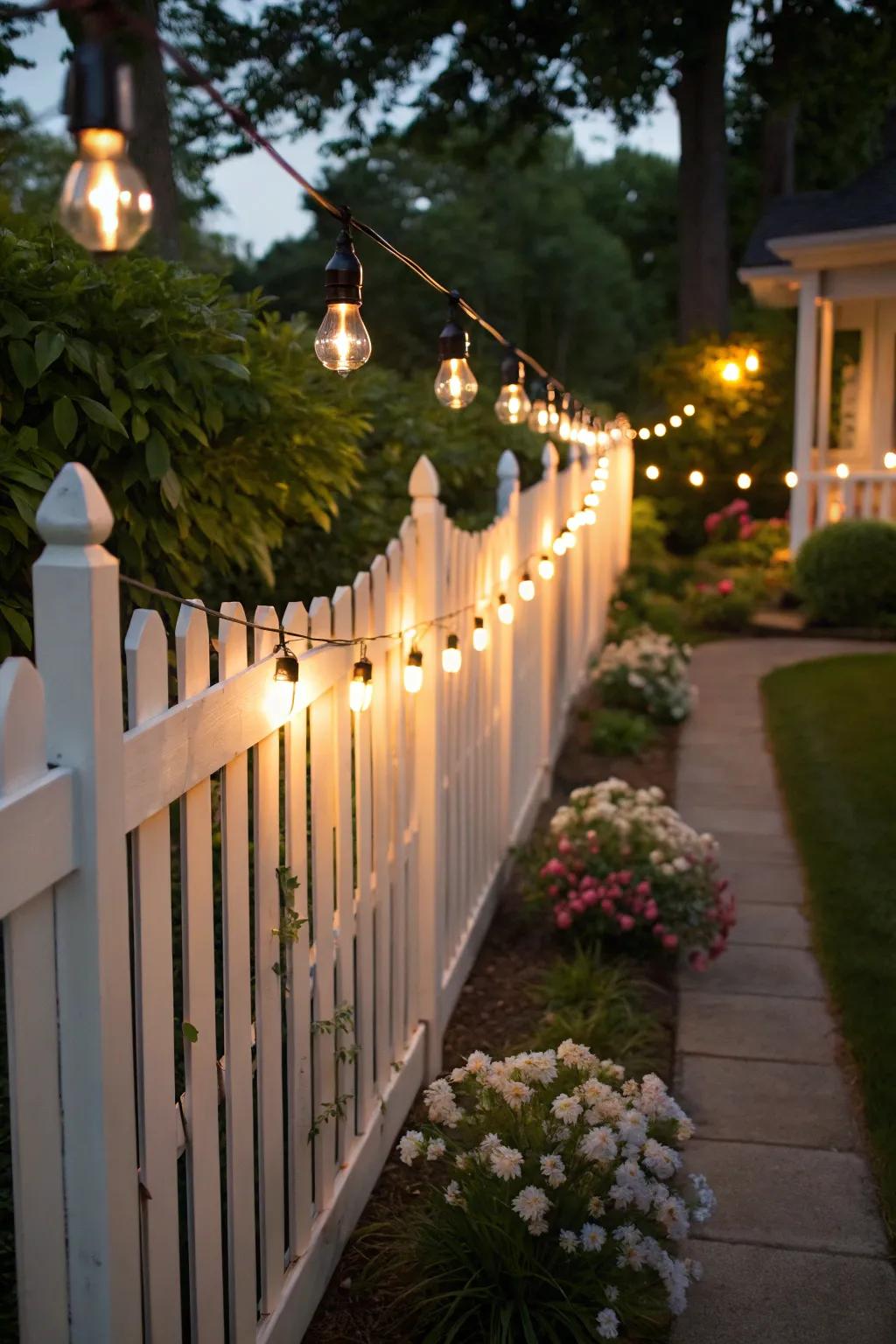 Lighting enhances the ambiance of your garden after dark.