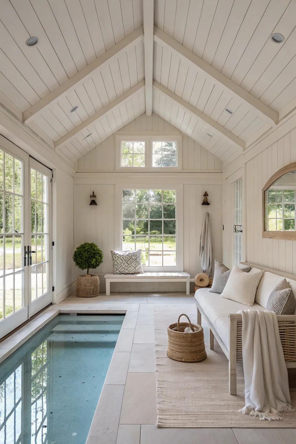 A minimalist escape that offers tranquility by the pool.