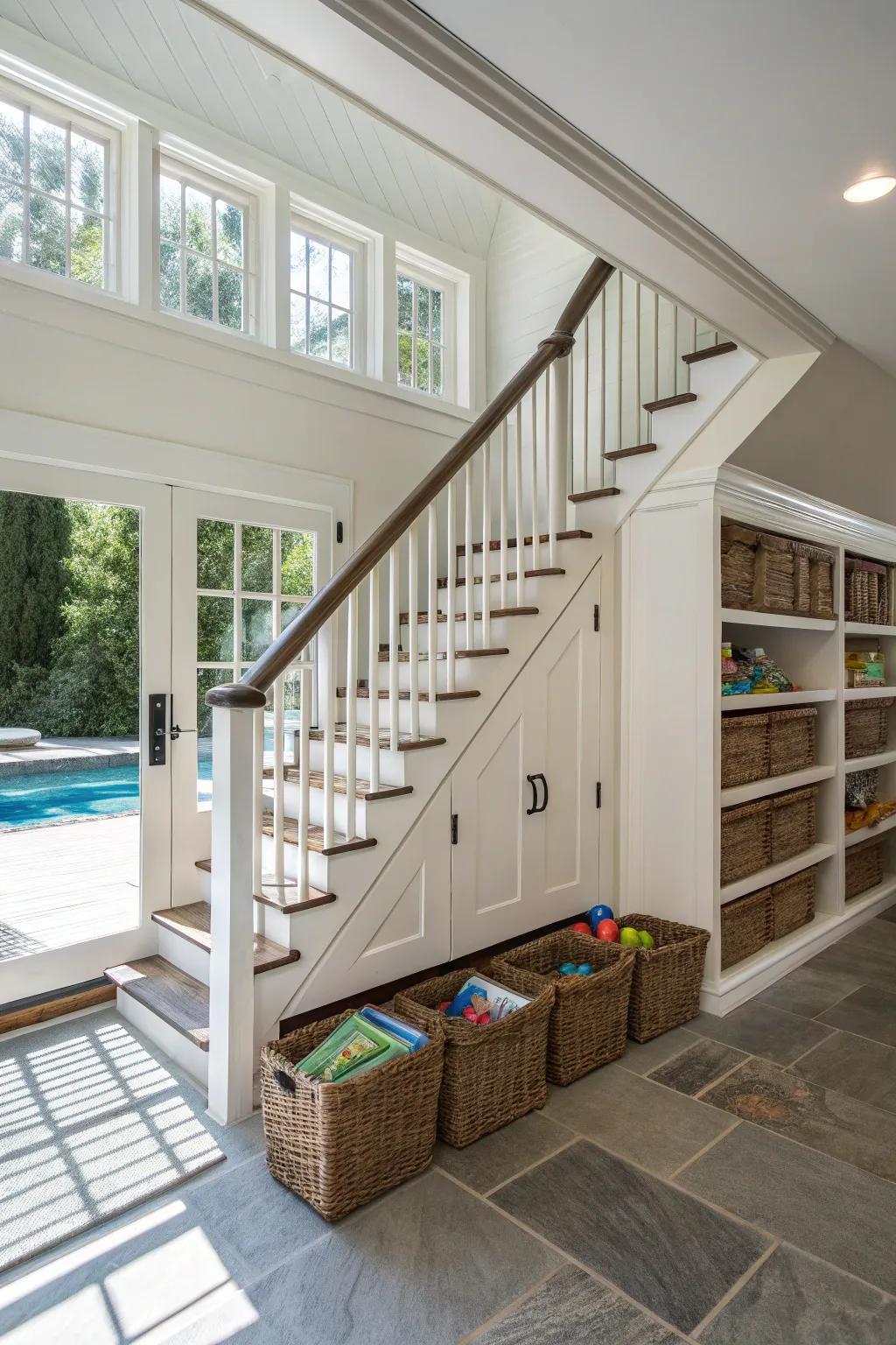 Transform unused spaces into clever storage solutions.