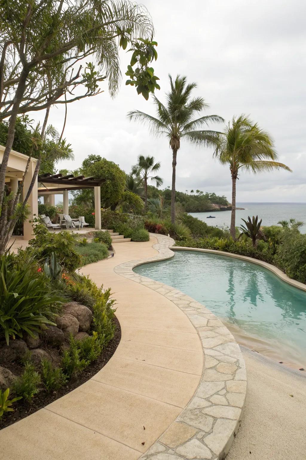 Enjoy resort-style luxury with a beach entry pool.