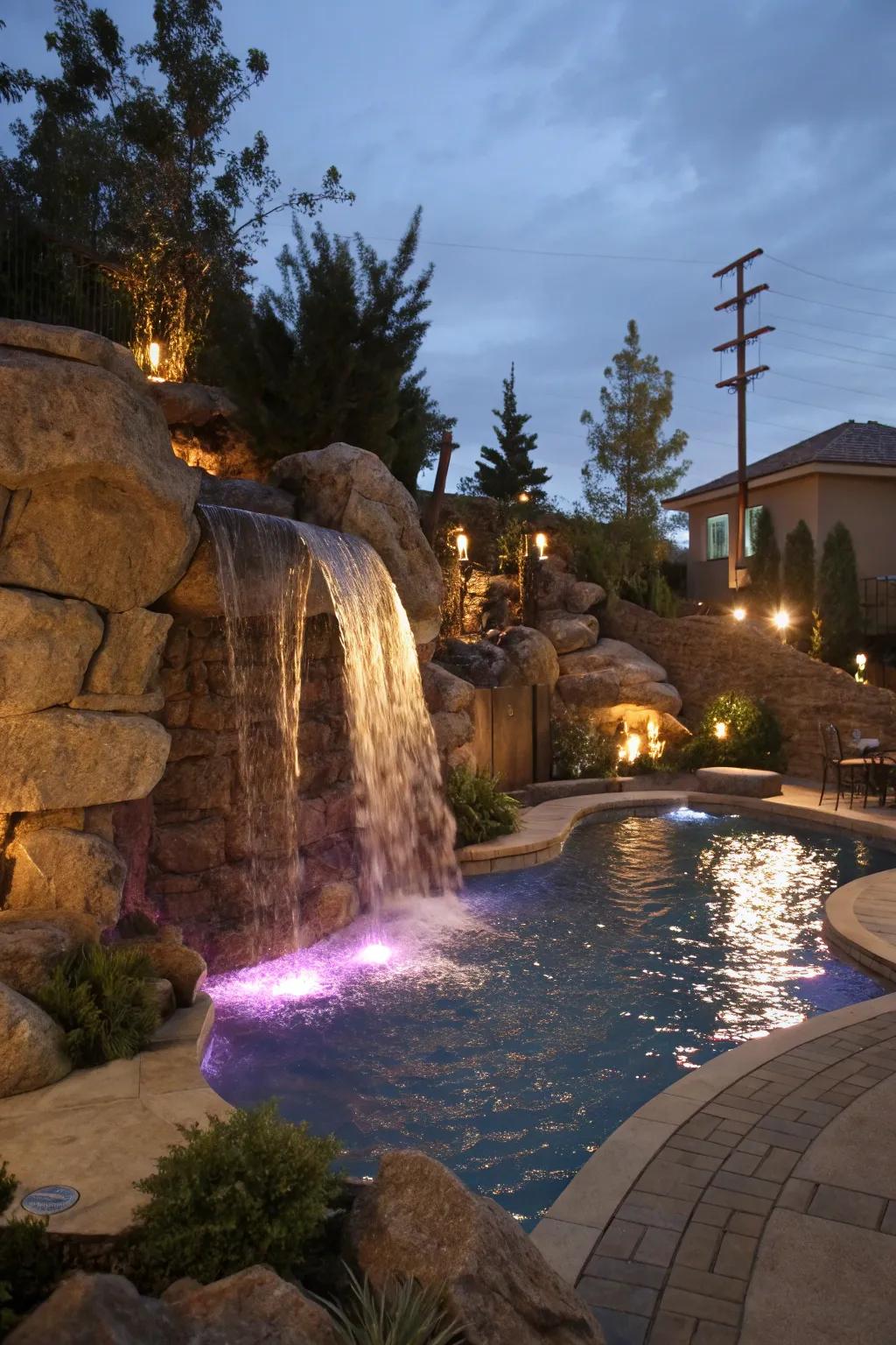 An eclectic mix of lights adds personalized charm.