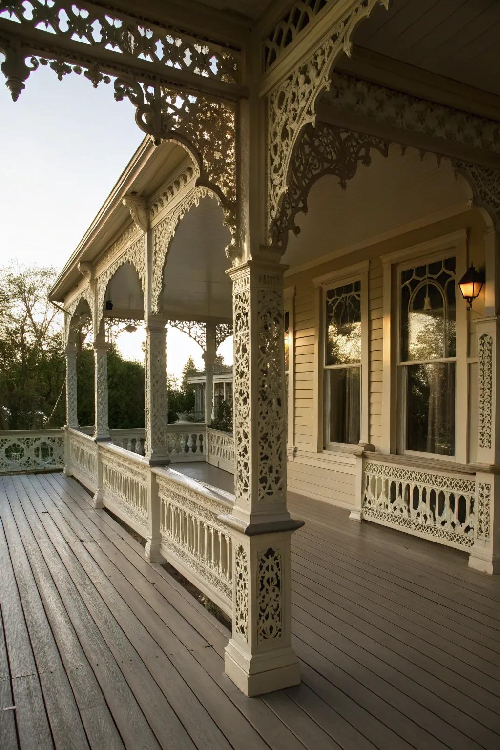 Decorative molding adds sophisticated detail.