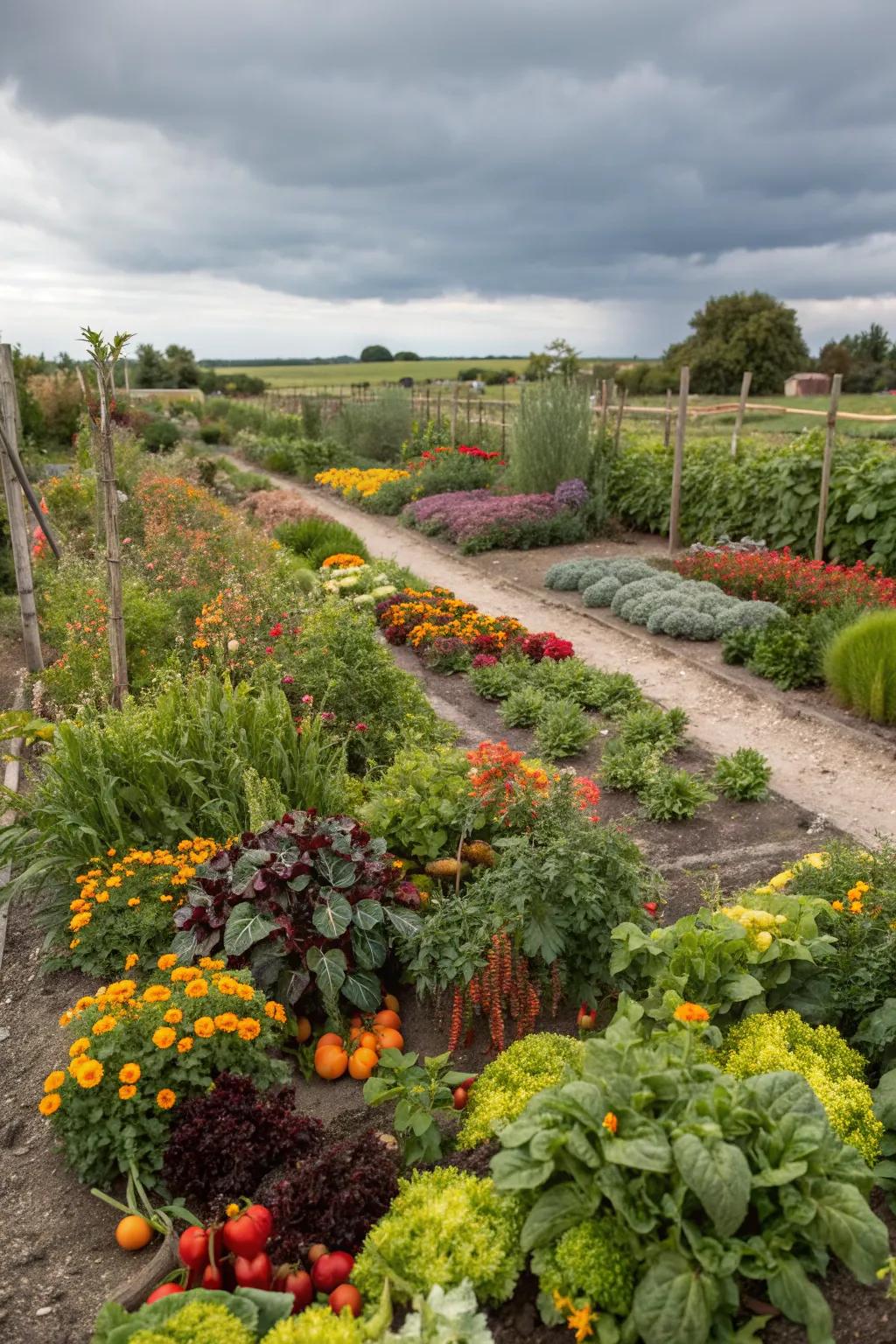 A vibrant garden palette creating mood and atmosphere.