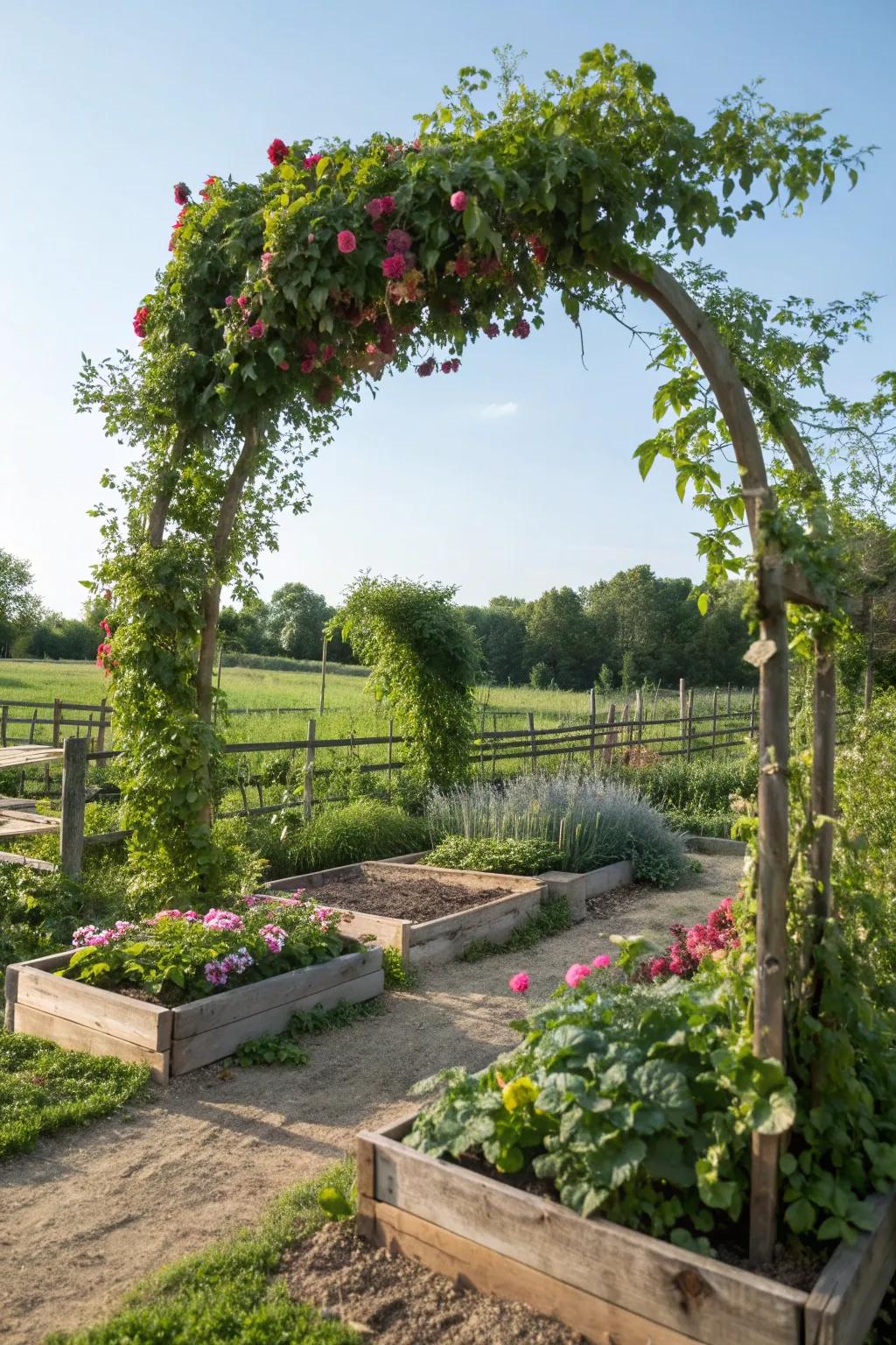 Garden arches add a romantic and inviting element to your landscape.