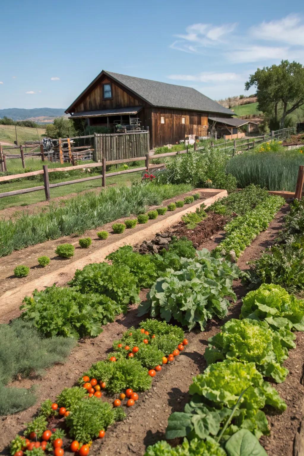 Edible landscaping provides beauty and bounty.