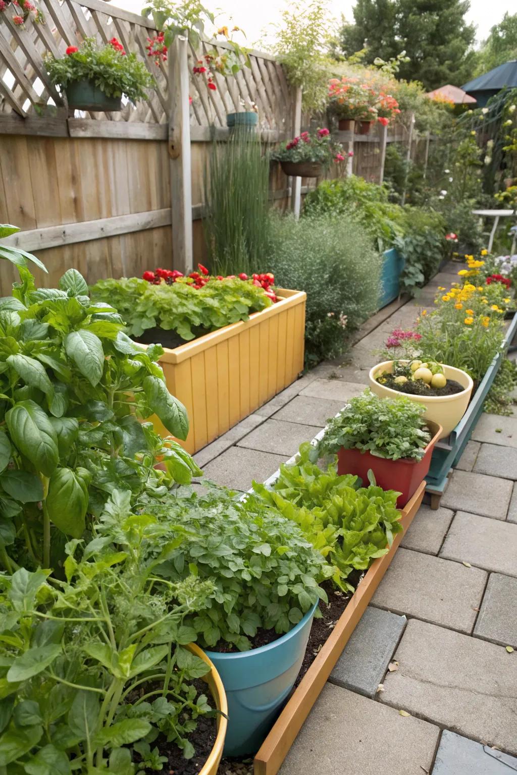 Edible plants add beauty and utility to the garden.