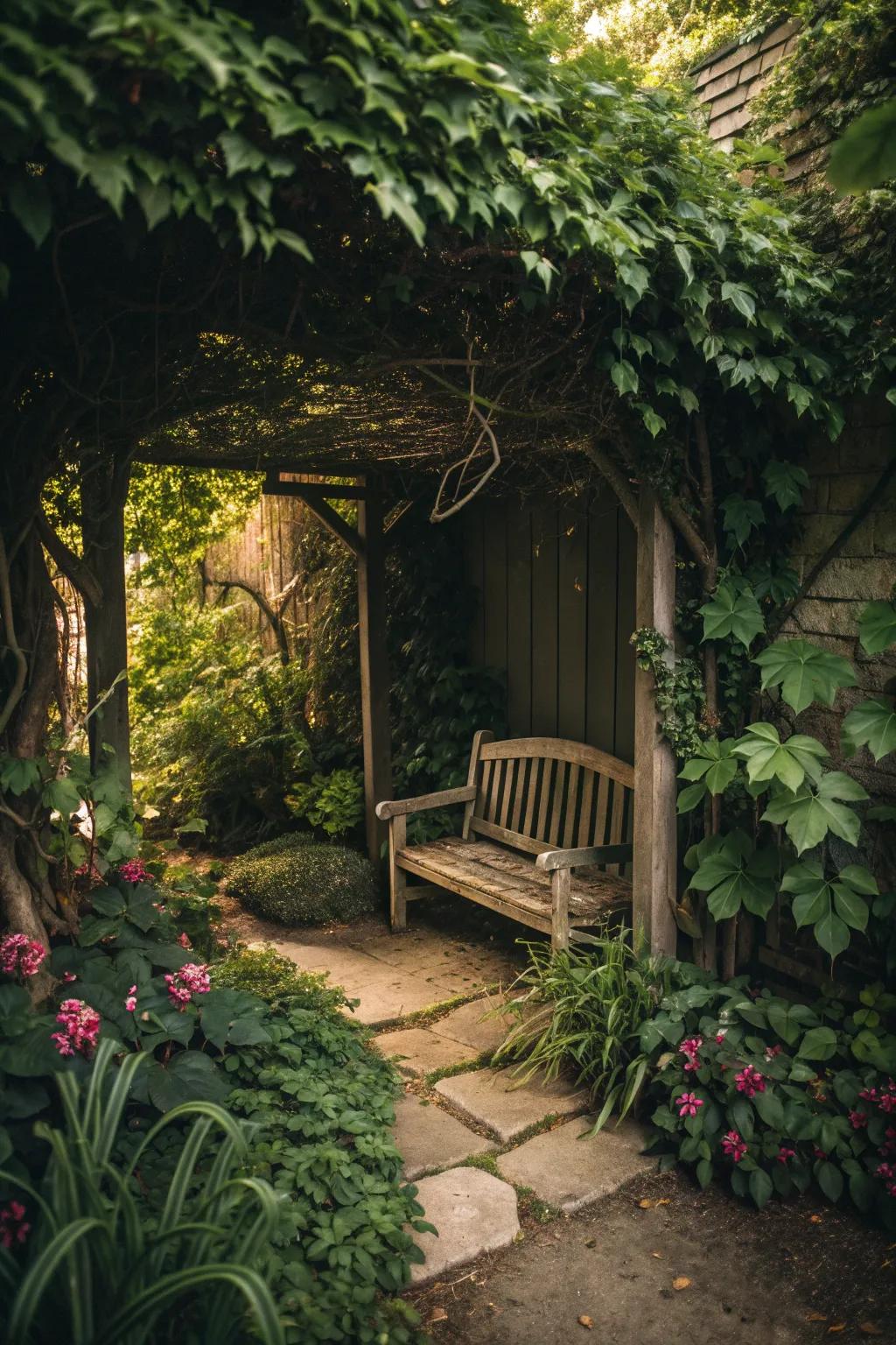 Secret nooks offer a peaceful escape within your garden.