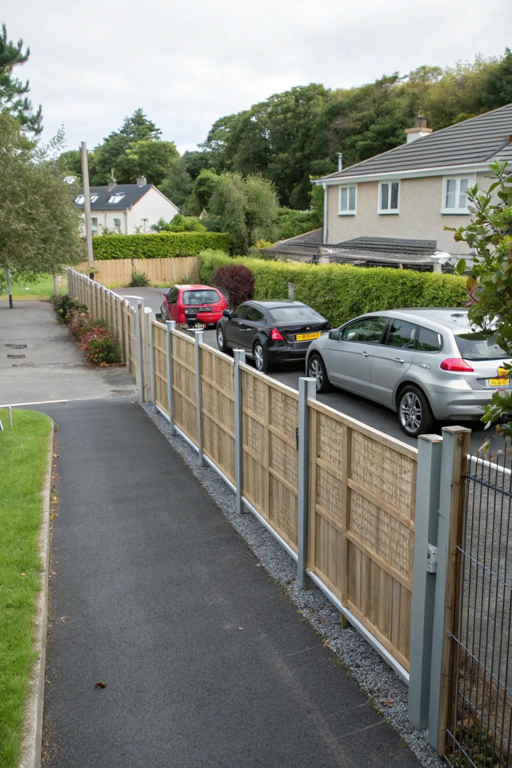 Adjustable panel fences offer versatility for changing privacy needs.