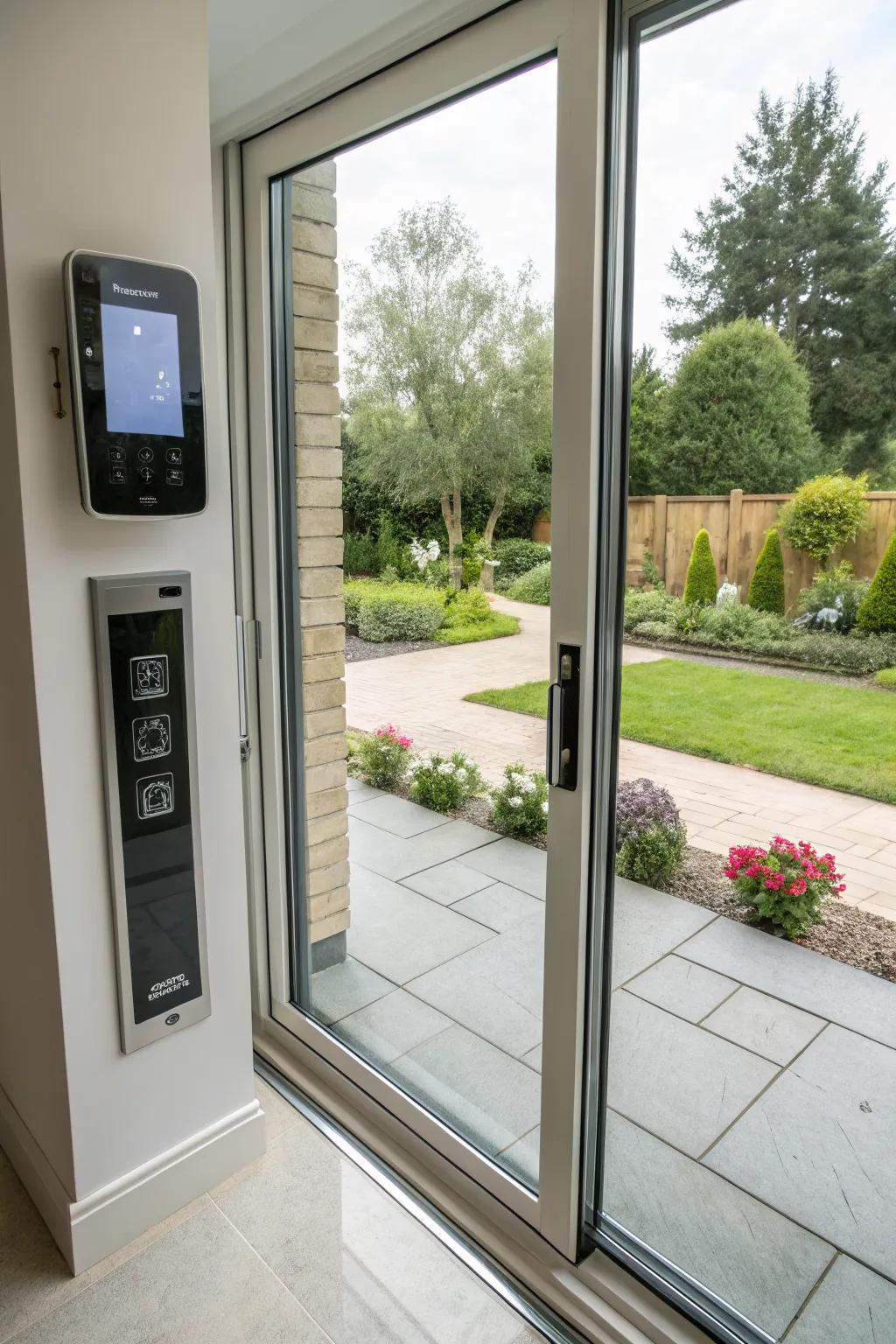 Smart technology brings convenience and security to sliding doors.