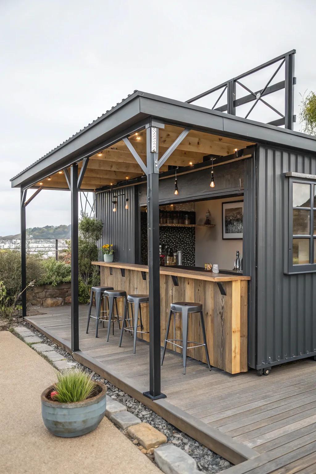 Achieve a modern look with industrial chic.