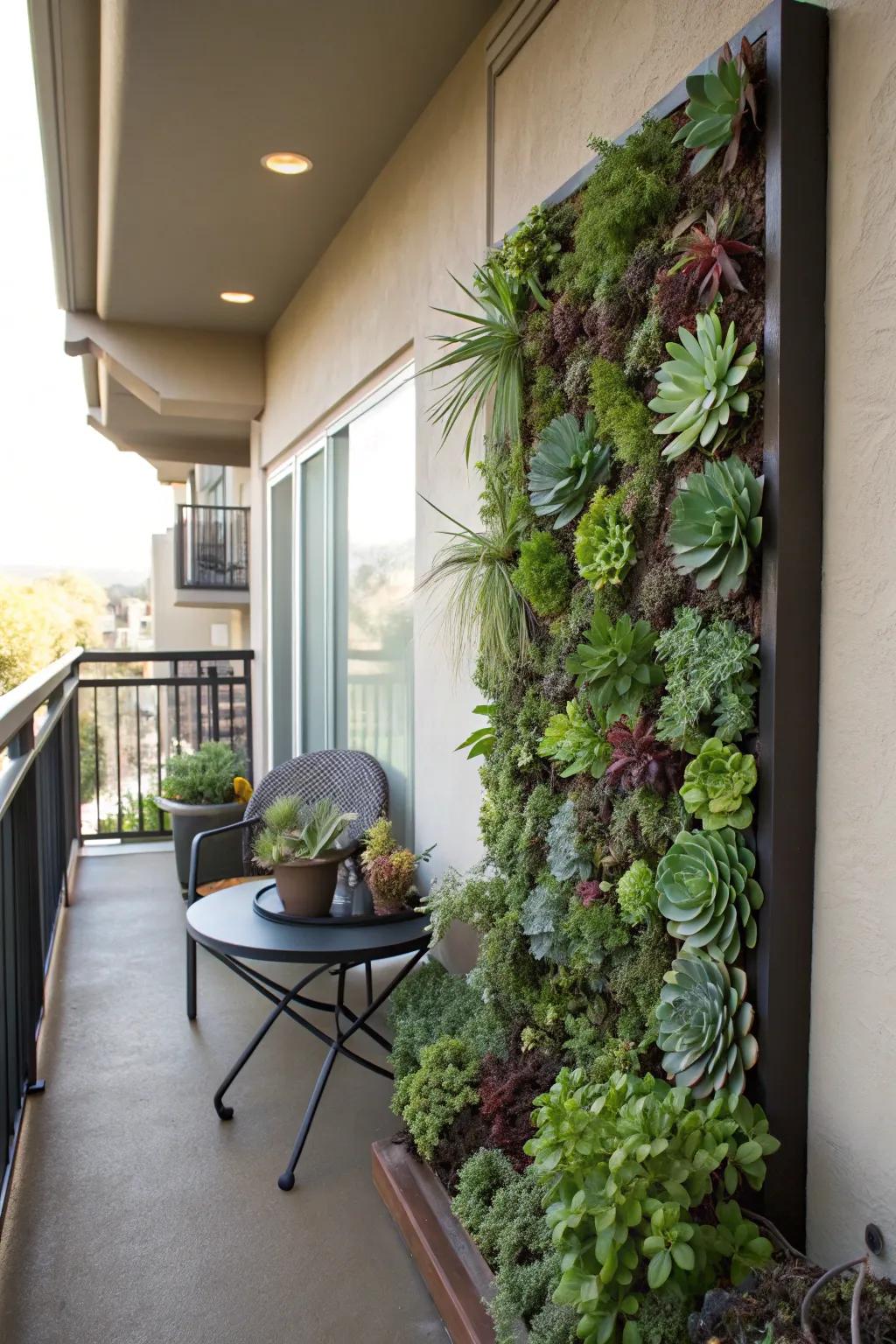 Living wall art combines nature and creativity in a stunning display.