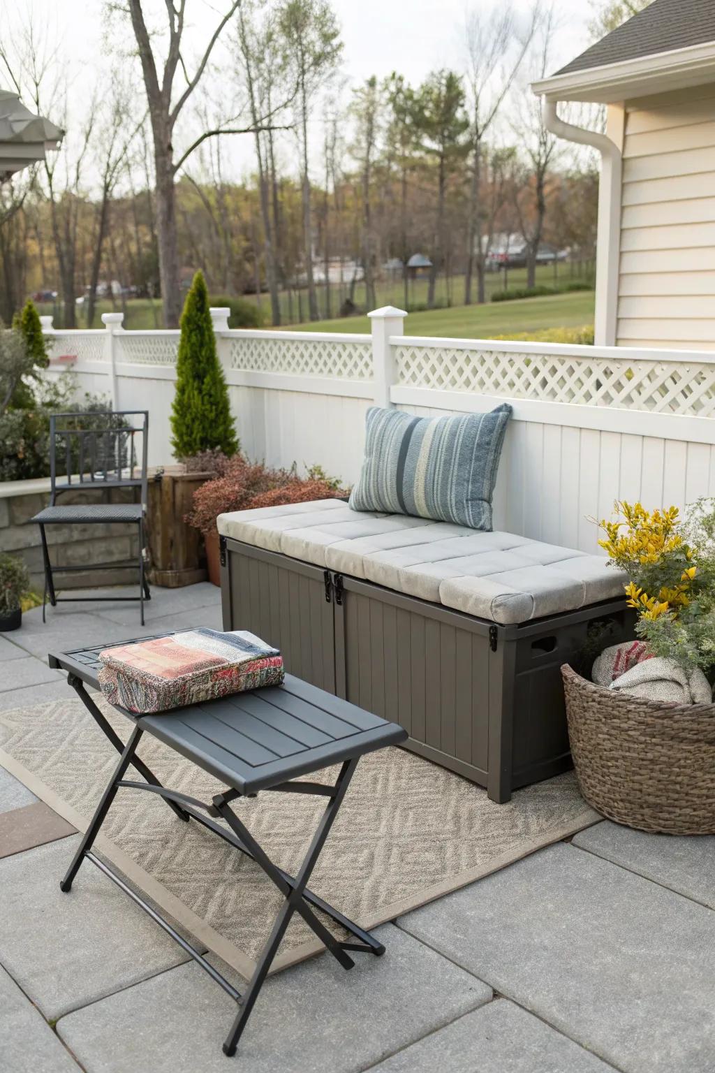 Multi-functional furniture maximizes space efficiency.