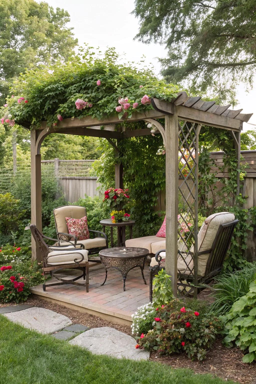 Freestanding pergolas offer great flexibility.