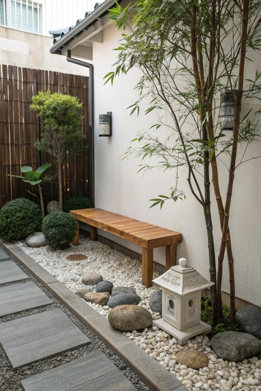 Zen corners provide a tranquil space for reflection and calm.