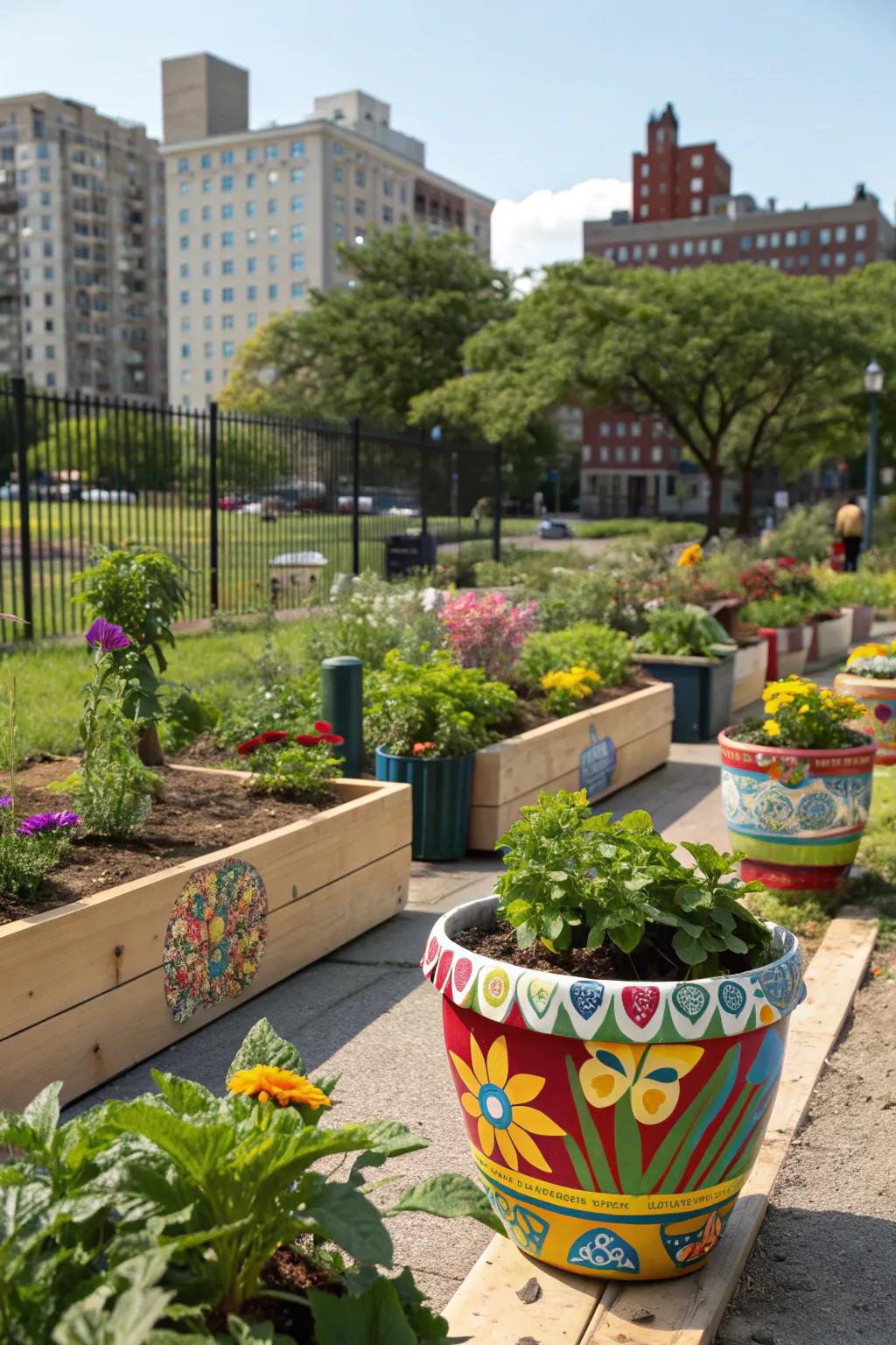 Express yourself with DIY art in your garden.