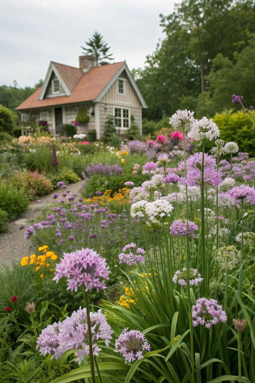 Society garlic brings charming whimsy to cottage gardens.