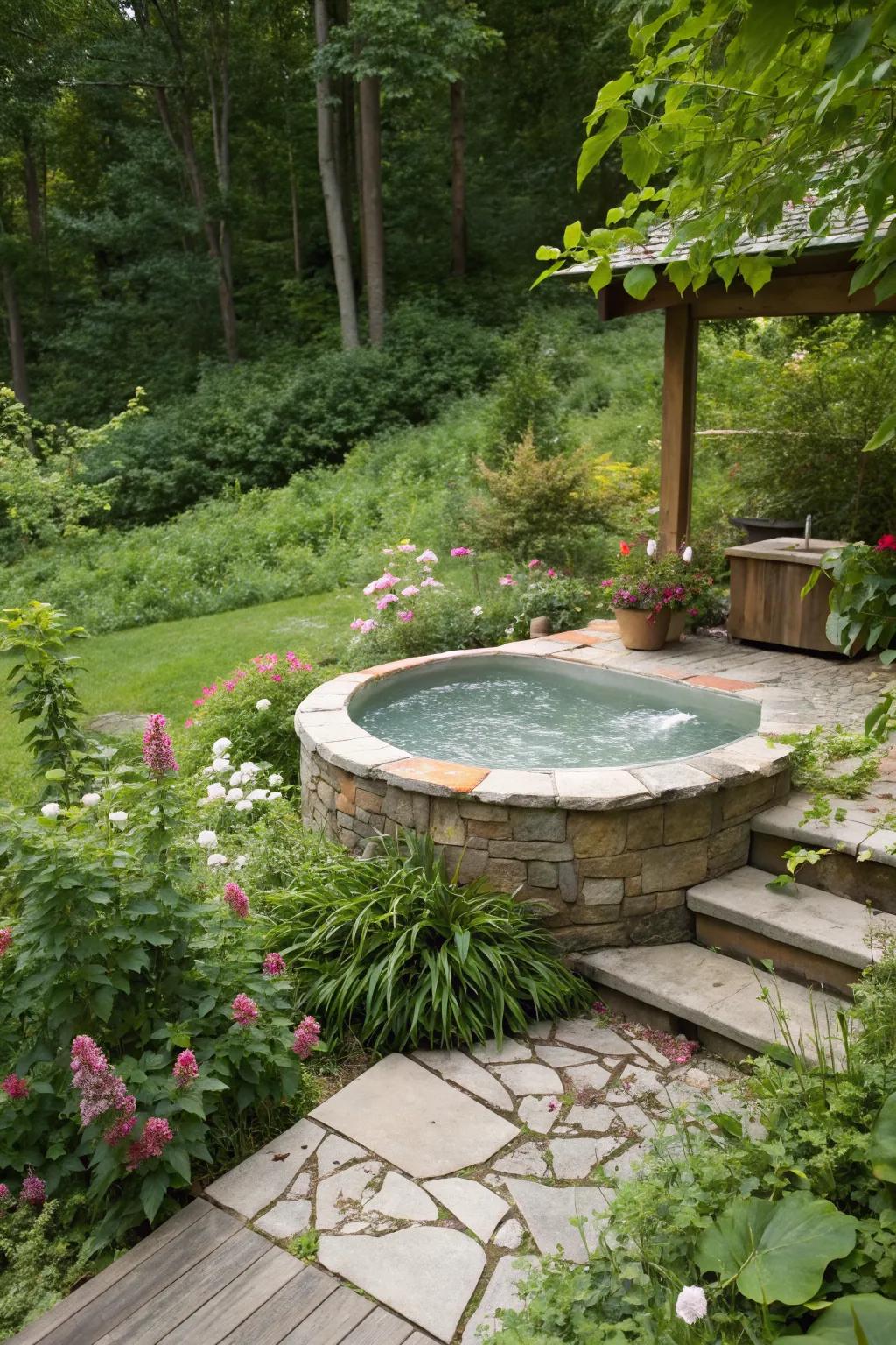 Eco-friendly materials ensure your spa spillover is beautiful and sustainable.