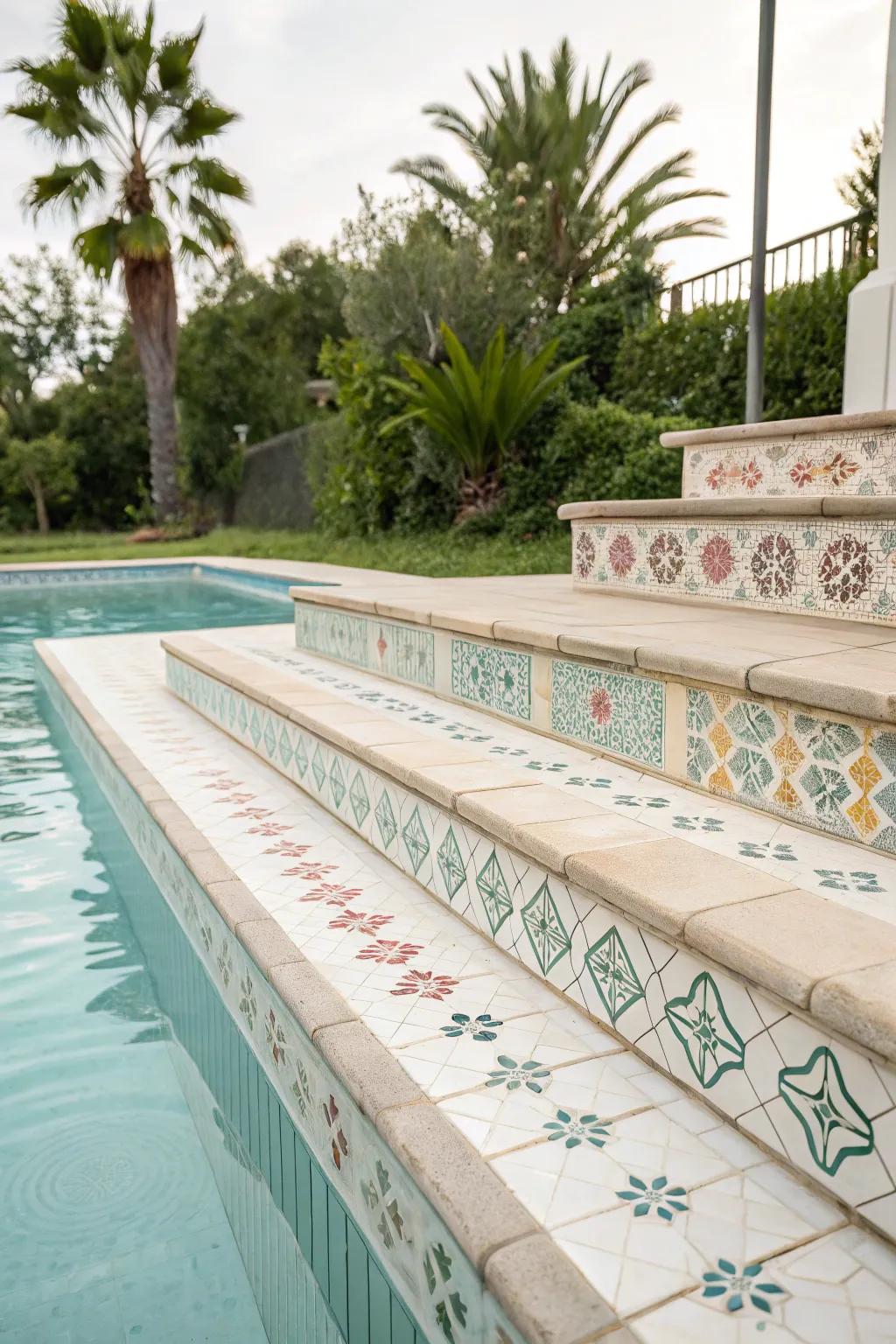 Vintage-inspired tiles add nostalgic charm and character.