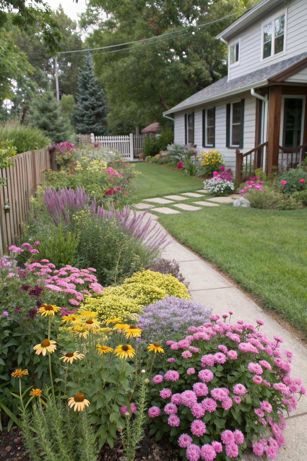 Native plants offer low-maintenance beauty.