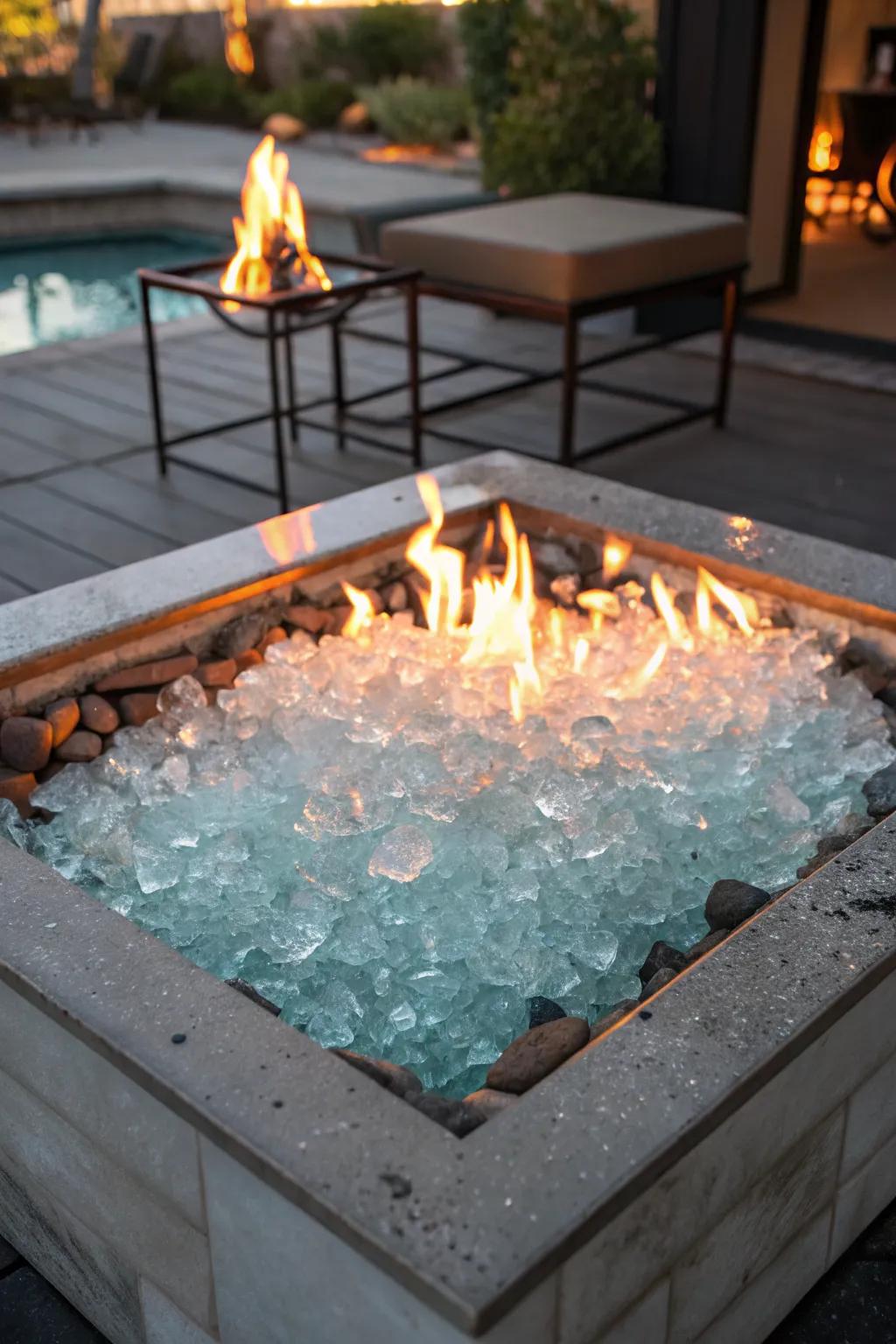 The fire and ice effect offers a captivating visual.
