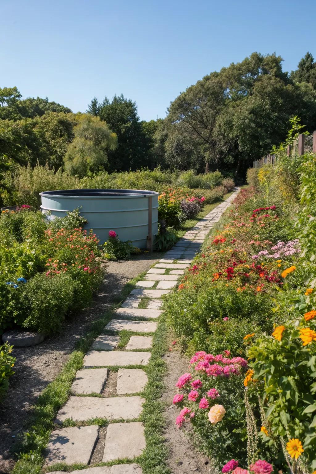 Create an enchanting entry with a garden pathway.