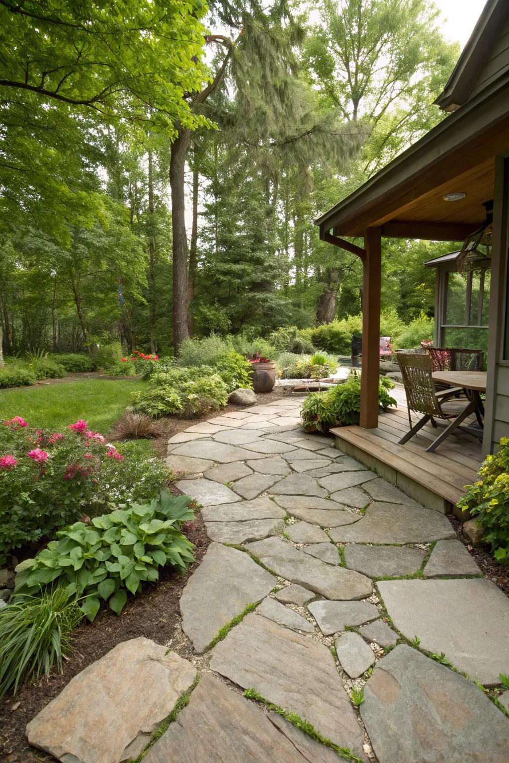 Go green with sustainable patio materials.