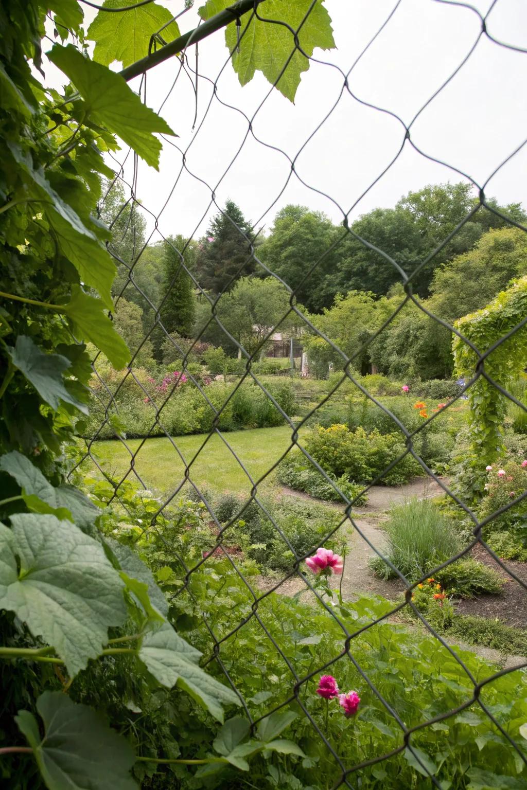 Mesh wire: unobstructed views with reliable security.