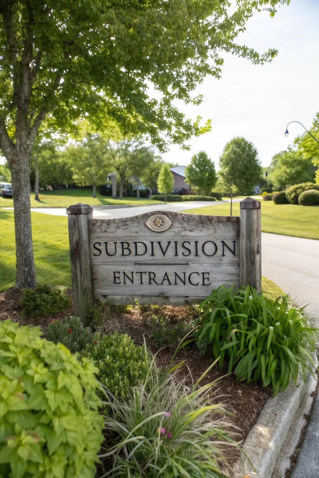 Rustic wooden signage adds warmth and charm.