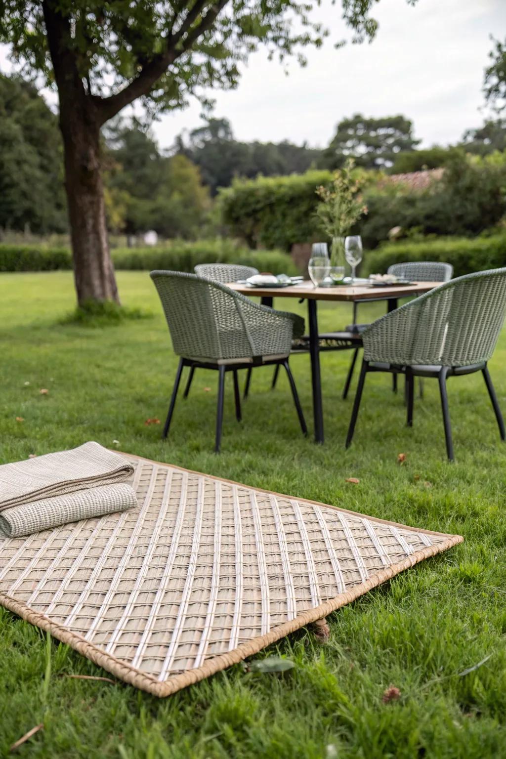 Vinyl mats bring elegance and durability to outdoor spaces