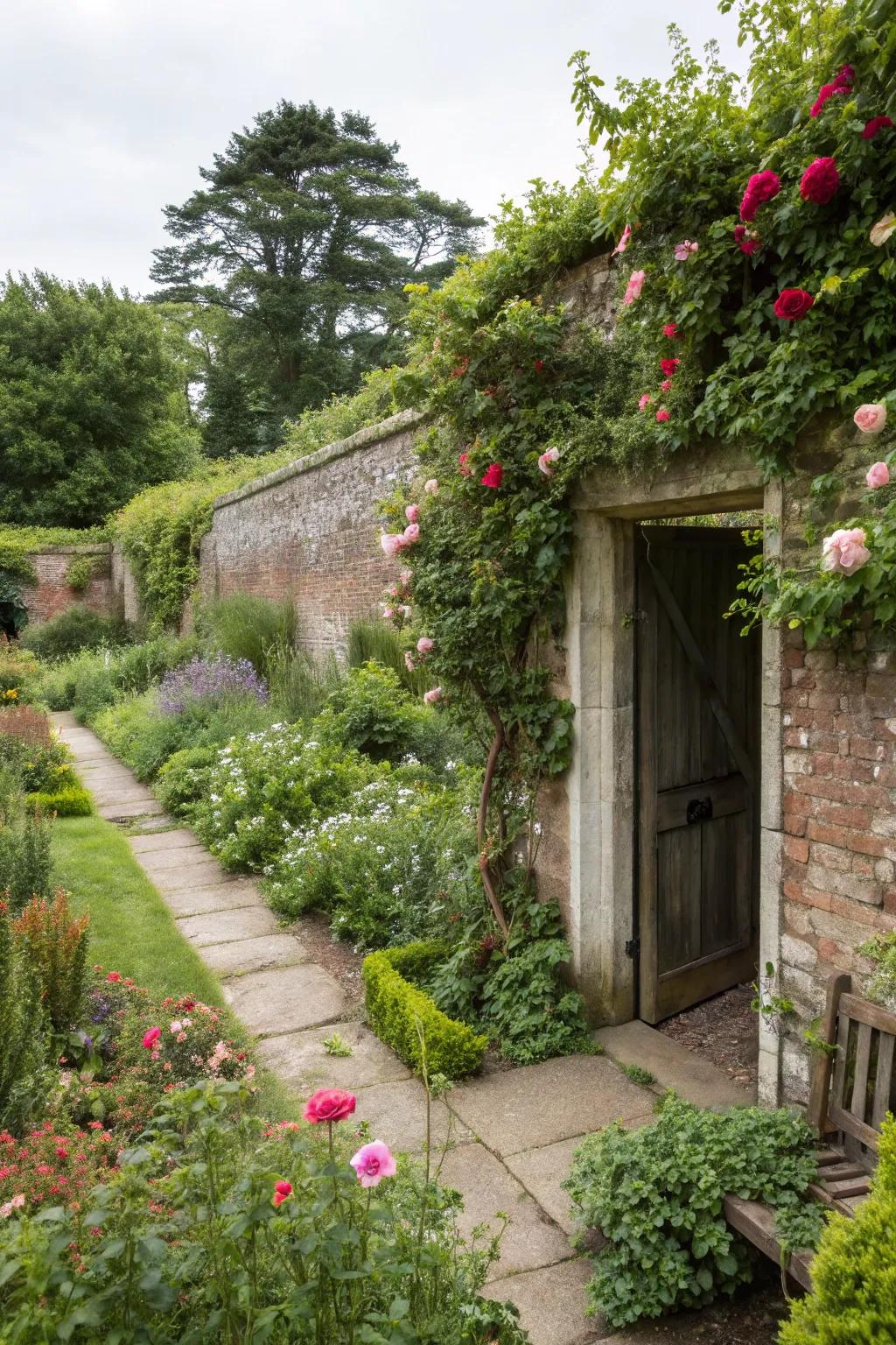 A secret doorway adding intrigue and mystery.