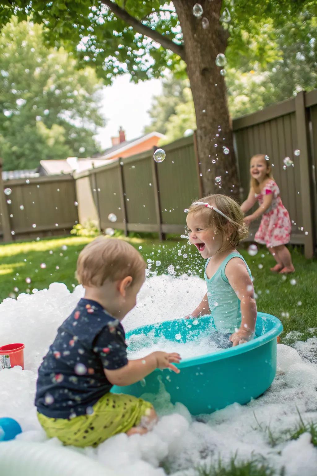 Foam parties create a whimsical and fun-filled atmosphere.