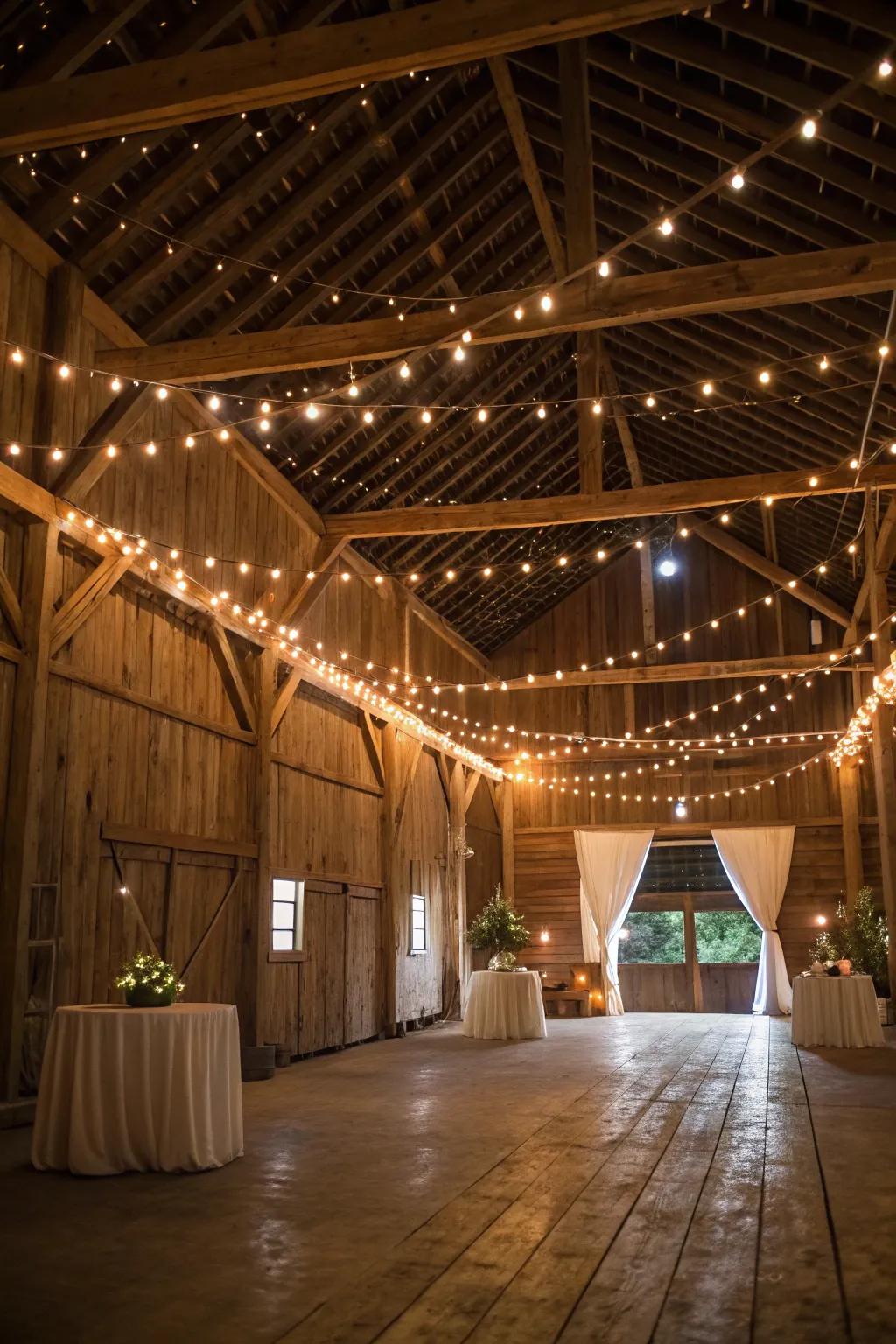 String lights for a twinkling wonderland effect.