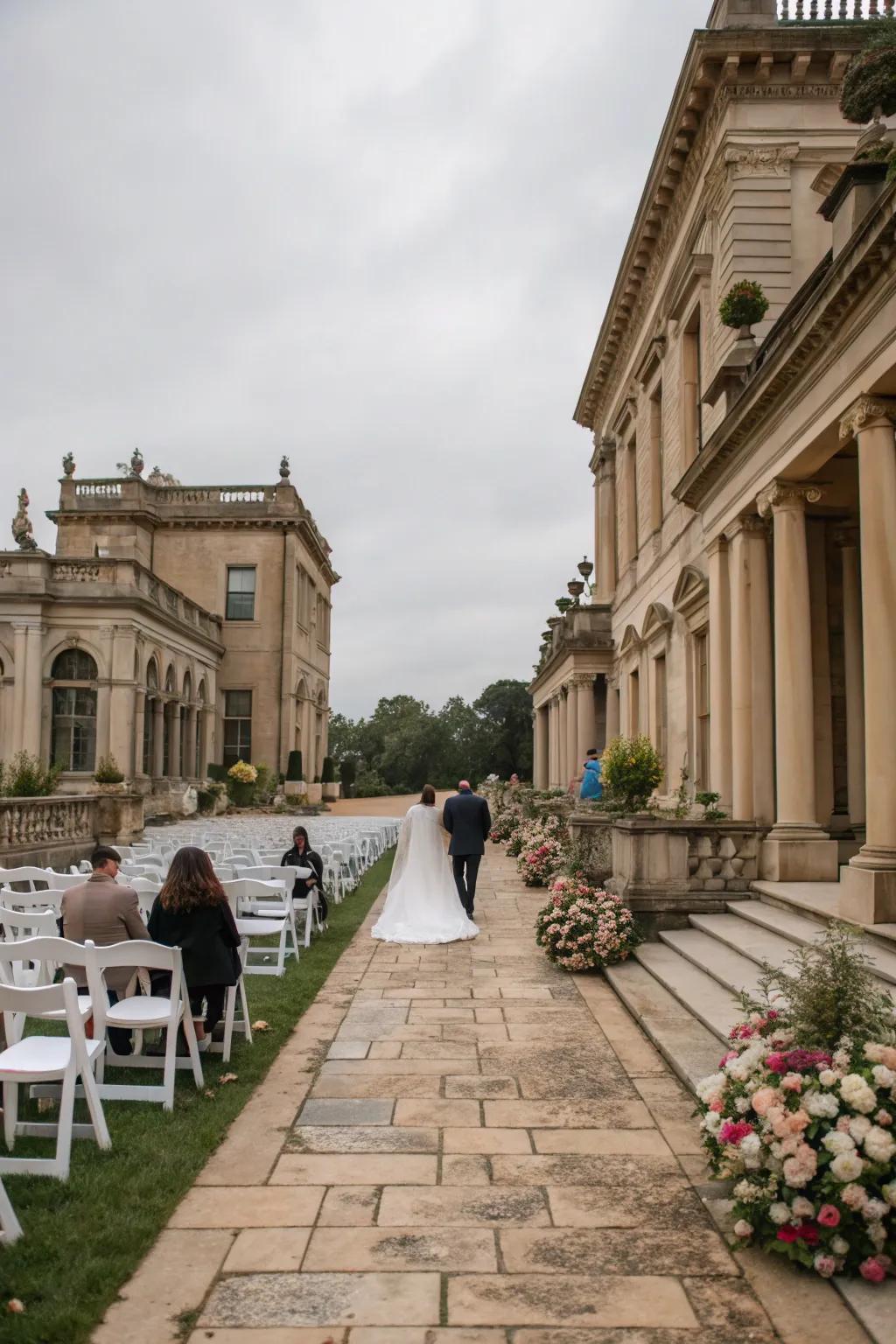 A historical estate wedding with timeless elegance