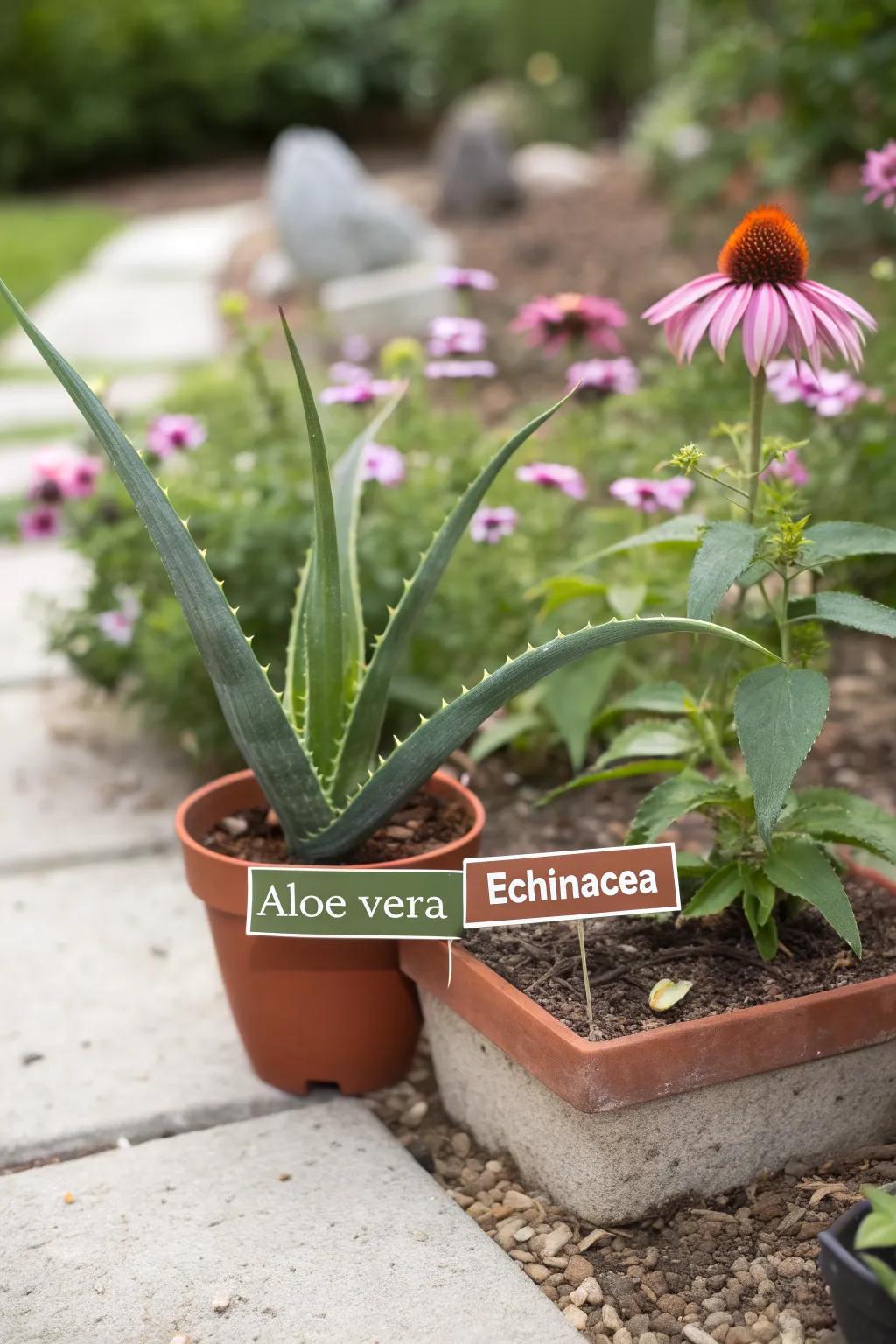 Healing herbs offer beauty and natural remedies in your garden.