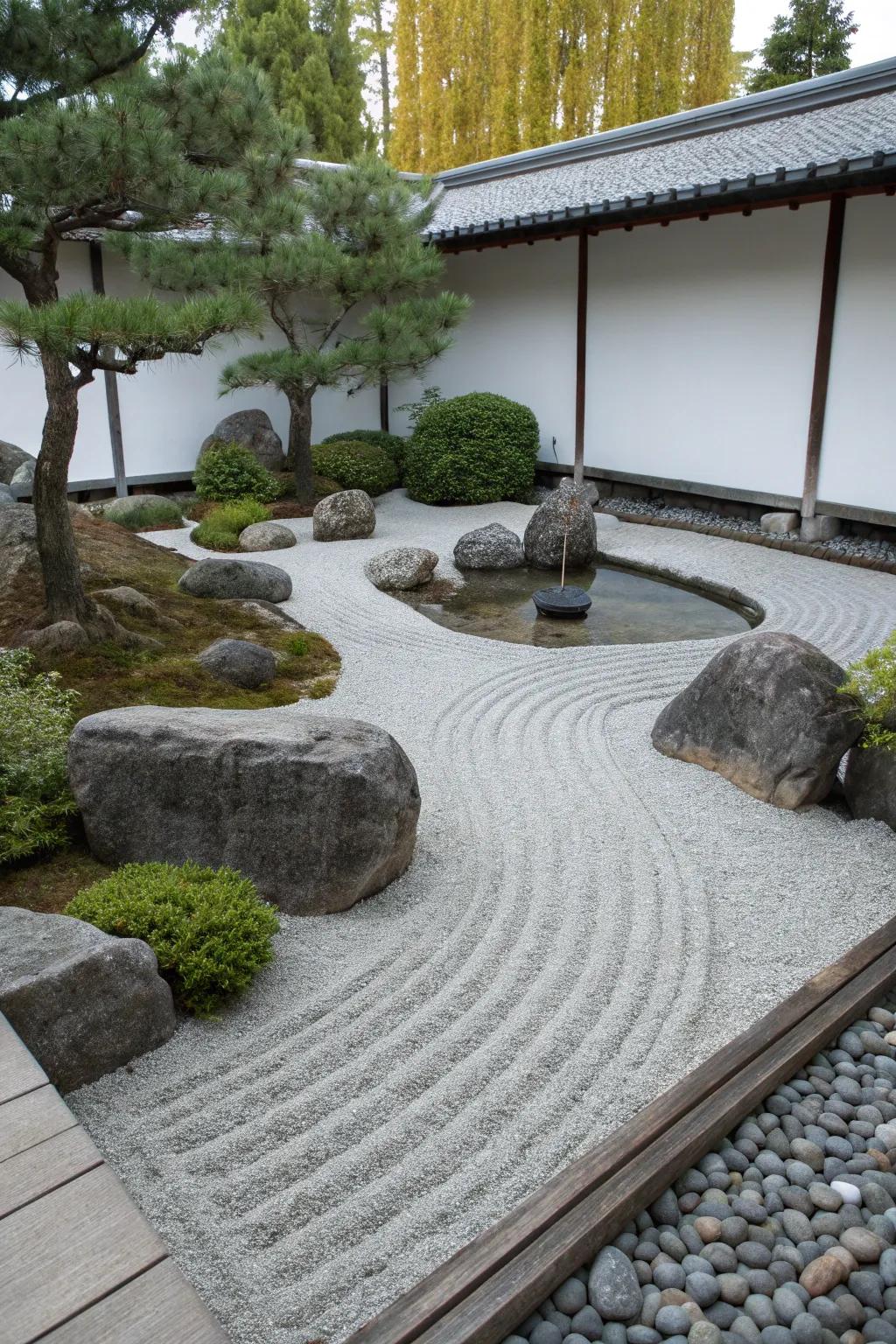 Zen gardens provide a peaceful retreat in your own backyard.