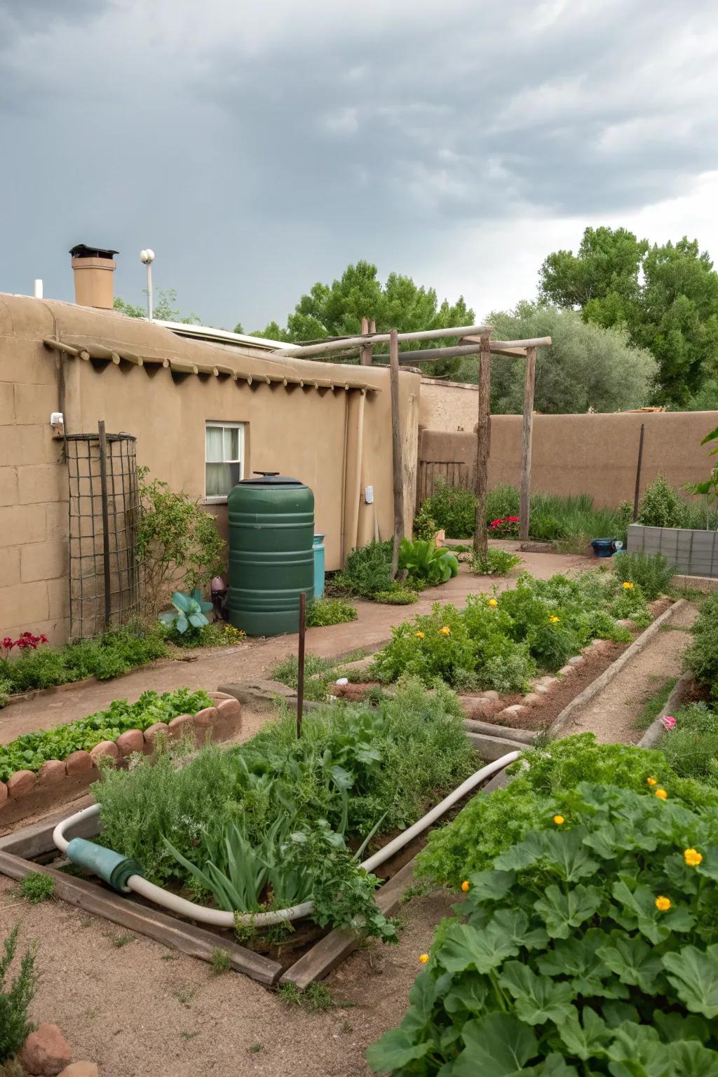 Capture nature's gift with rainwater harvesting.