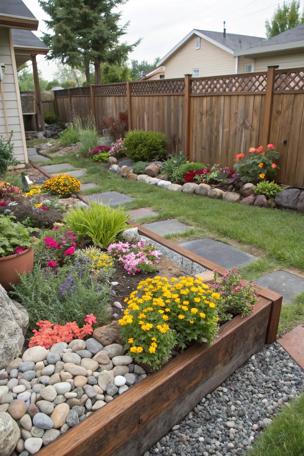 Highlight your garden with creative flower bed borders.