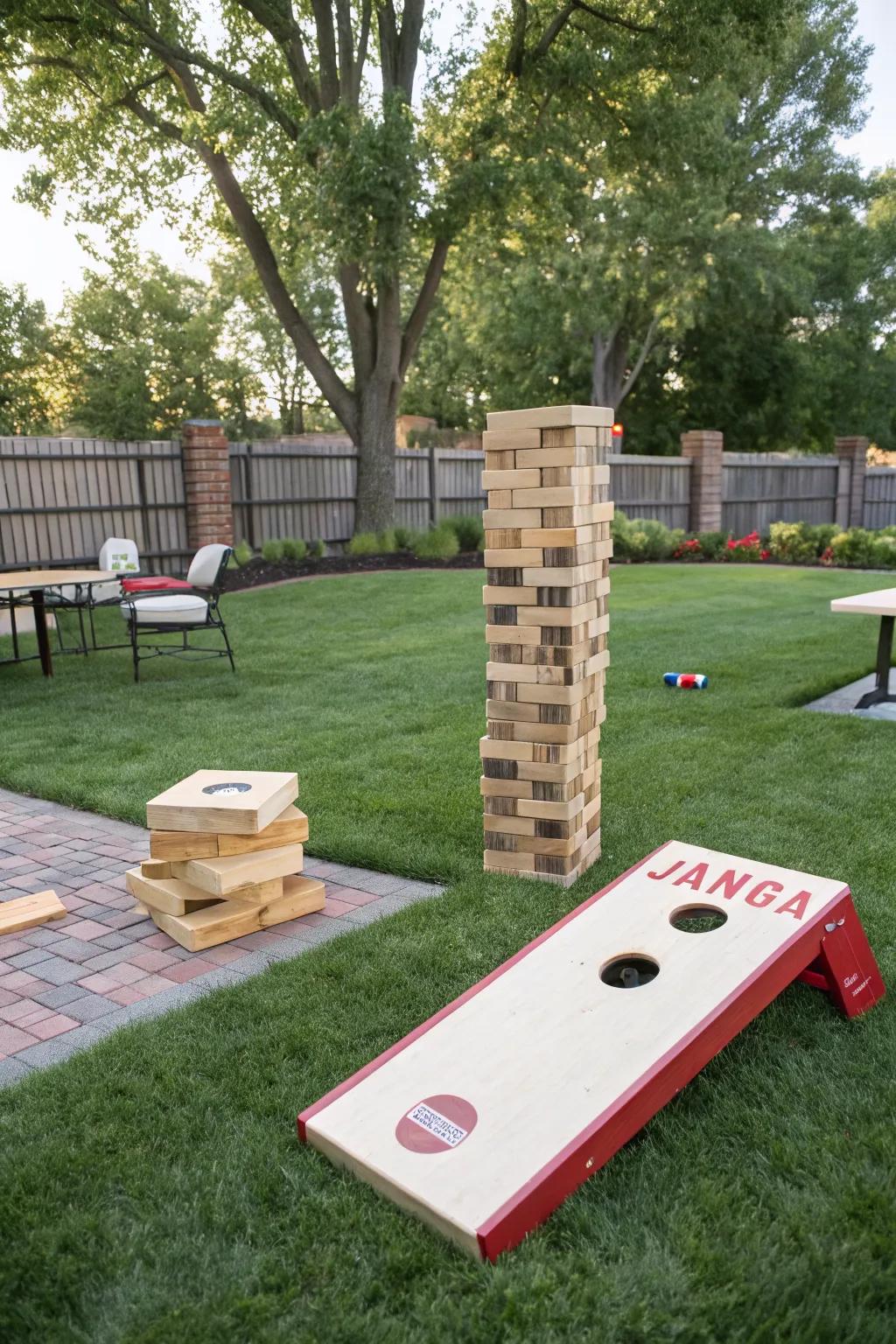 Engage guests with interactive game stations.