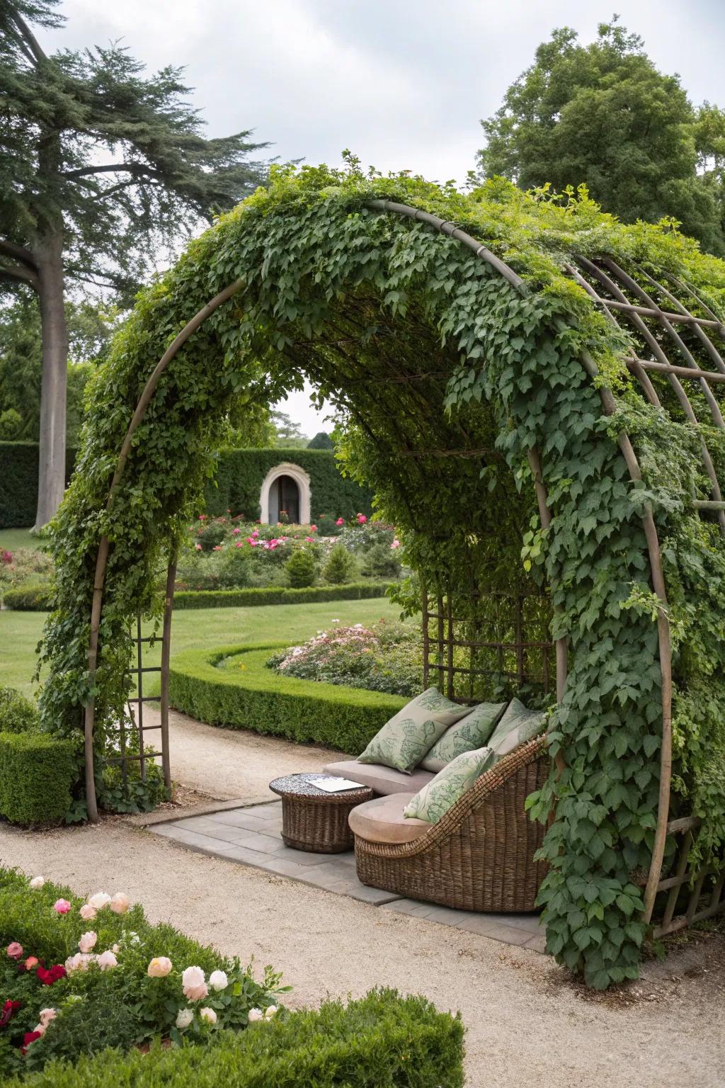 Unusual garden structures add intrigue and charm to your landscape.