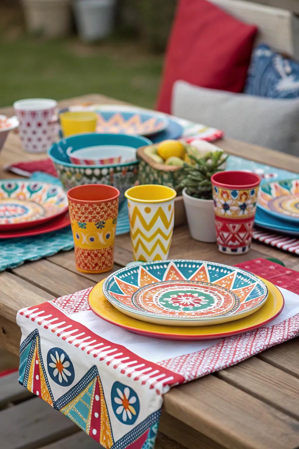 Bold patterns that bring energy and fun to the table.