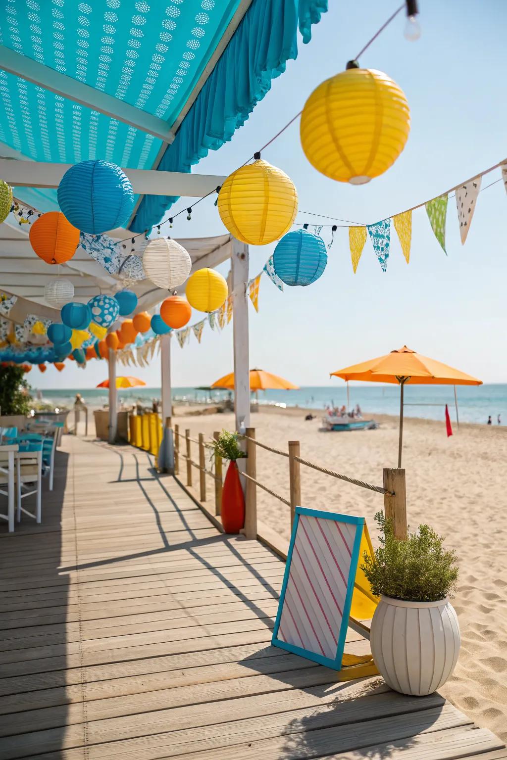 Bring life to your deck with vibrant and playful color accents.
