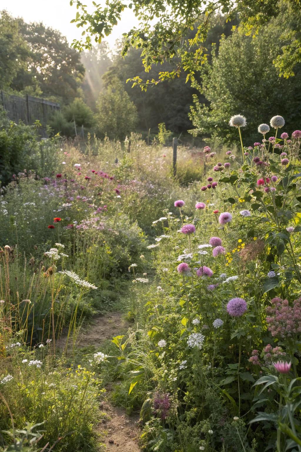 Self-seeding plants add dynamism and surprise to the garden