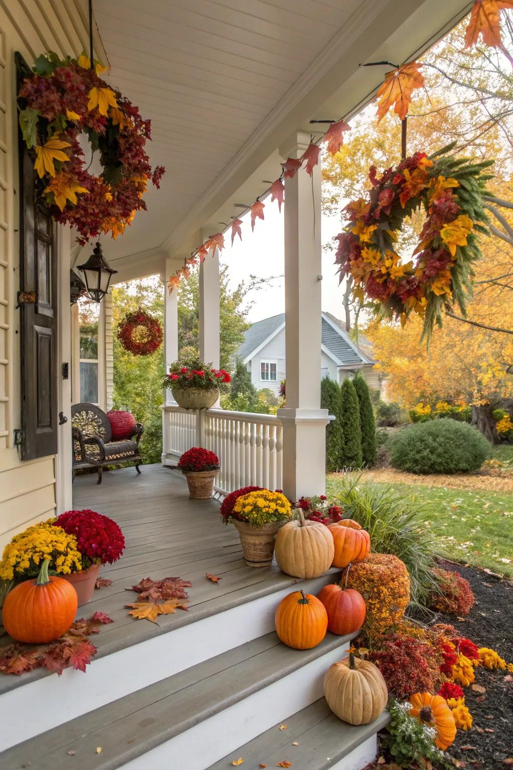 Seasonal decor keeps your porch looking fresh.