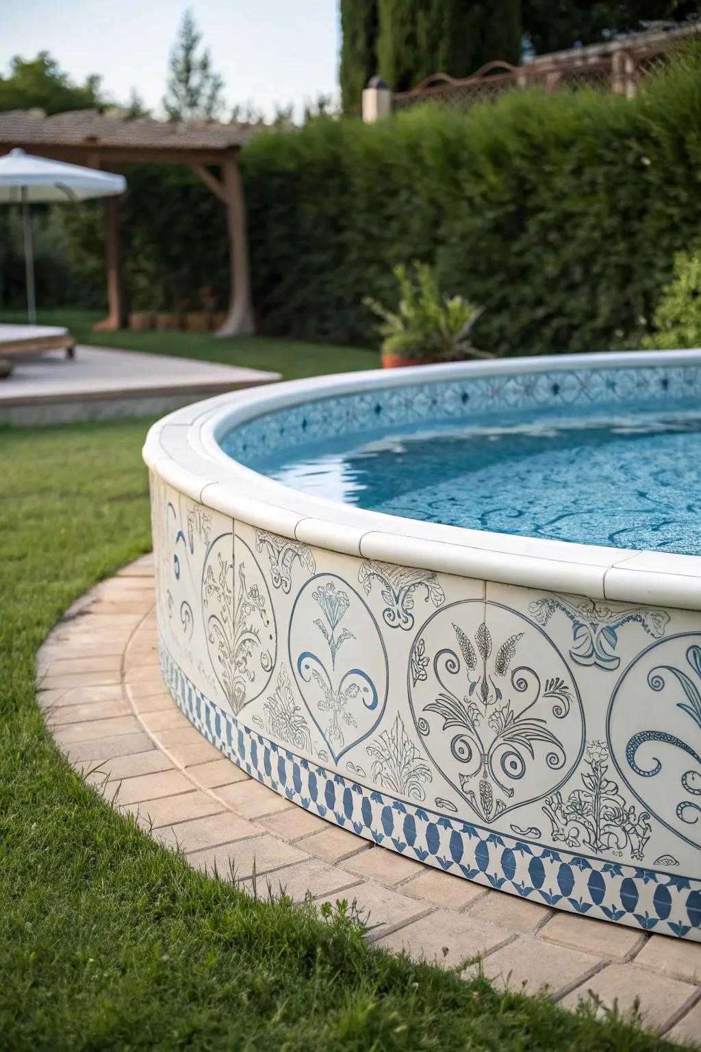 Artistic tiles add a personal, stunning touch.