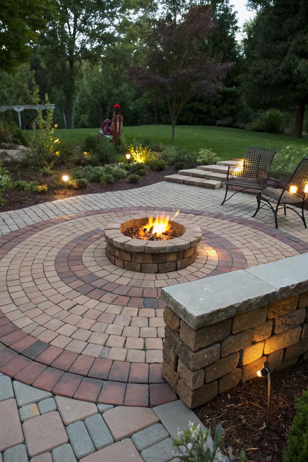 Radial patterns create enchanting focal points in your garden.