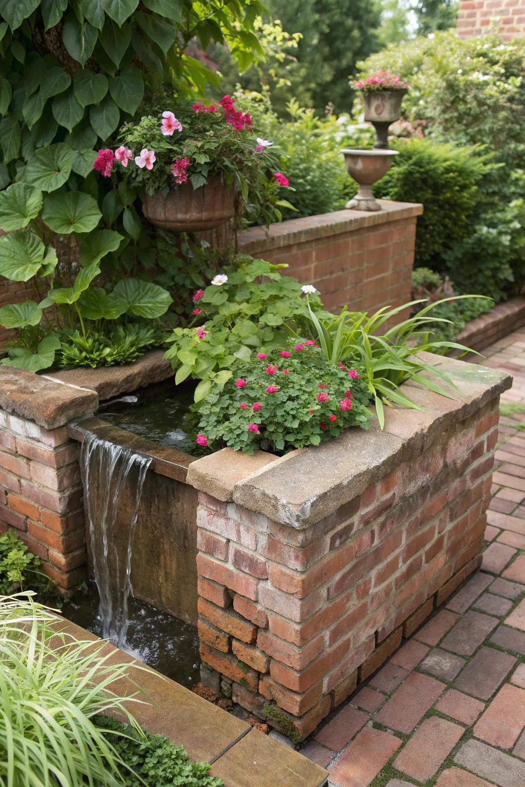 Create a tranquil oasis with water features.