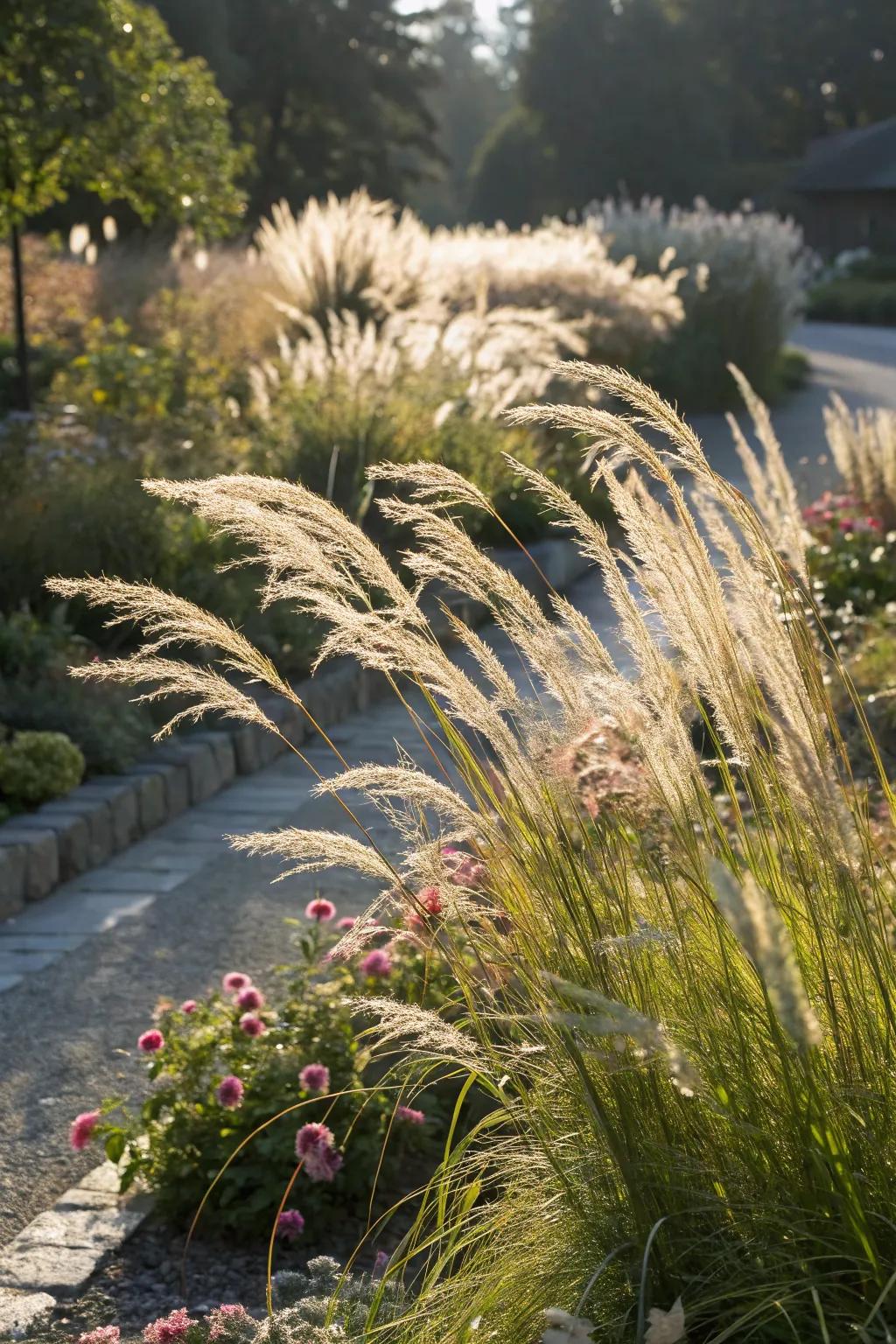 Ornamental grasses bring texture and elegance to your garden.