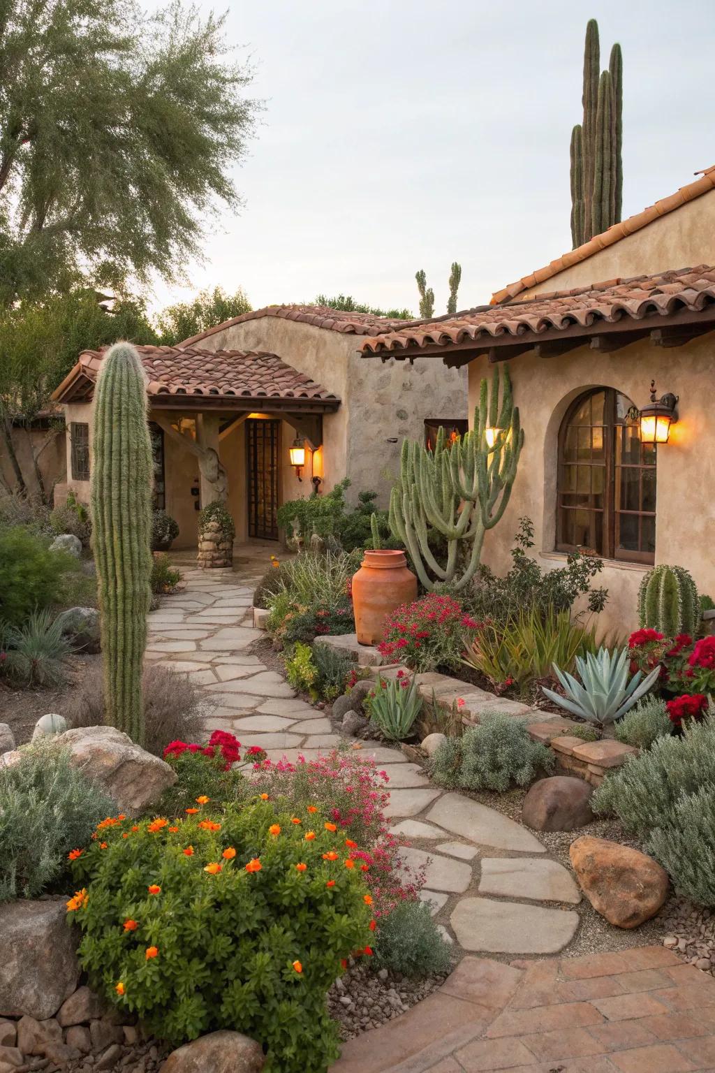 A Southwest garden exuding relaxed elegance.