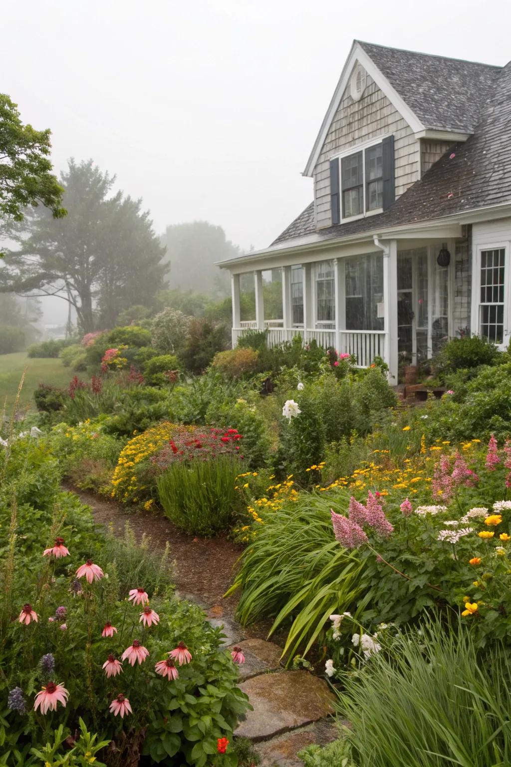 Rain gardens manage stormwater and add unique plant diversity.